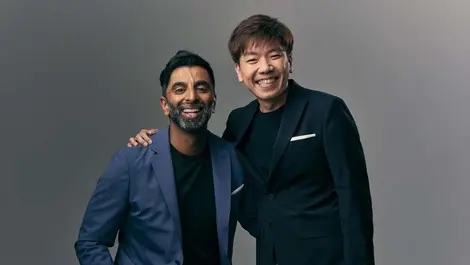 Group image on the left  sundip chahal  chief executive officer of milieu insight with gerald ang  founder of milieu insight