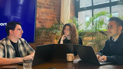 L r connor martyn   daniela popovici and ryan ip