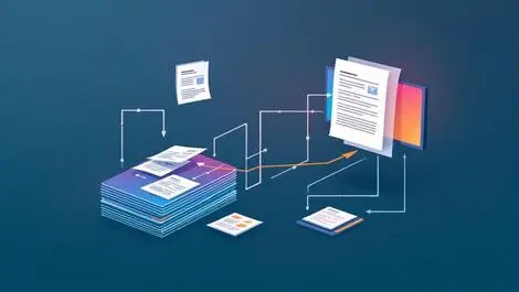 Ai powered document automation stack of documents to computer analysis