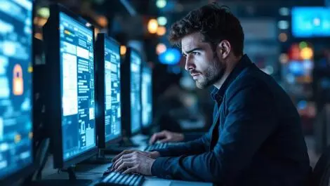 Worried uk high street retail staff frozen screens digital lock