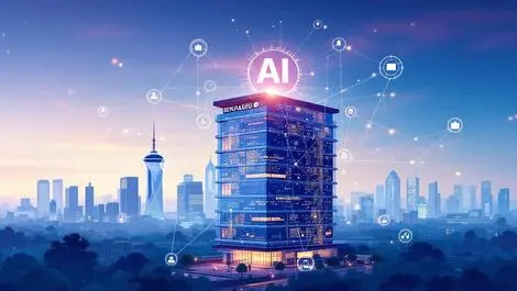 Modern building bengaluru digital data ai network cityscape technology risk management