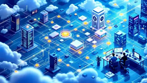 Cinematic isometric soc global enterprise network cybersecurity