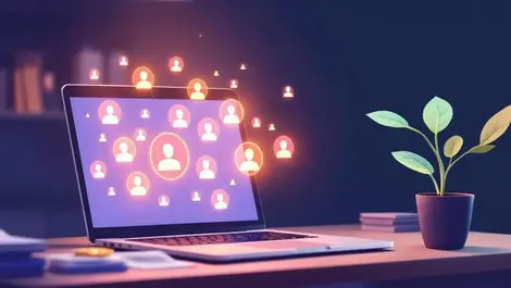 Automated hr sorting laptop with fading paper apps 1m growth